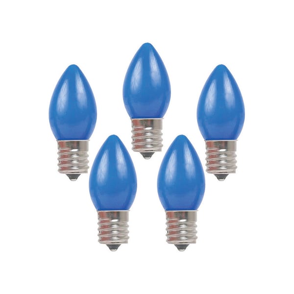 Holiday Bright Lights Holiday Bright Lights Incandescent C7 Blue 25 ct Replacement Christmas Light Bulbs 0.08 ft., PK25 BU25C7-OBLA - main